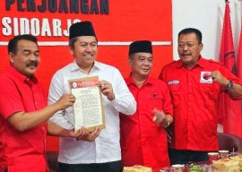 Dapat Rekom PDIP, Mas Iin-Abah Edy Daftar ke KPU Sidoarjo Hari Ini