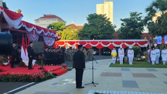Pesan Pj Gubernur Jatim Adhy Karyono untuk 64 Anggota Paskibraka Jatim