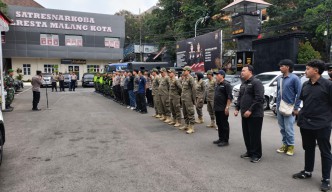 177 Personel Gabungan Kota Malang Disiagakan saat Pendaftaran Cakada