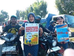 20 Orang jadi Korban Perlintasan Kereta, KAI Daop 9 Jember Edukasi Pengendara