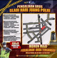 Pengalihan Arus Peringatan Hari Juang Polri di Surabaya, Ini Jalur Alternatifnya