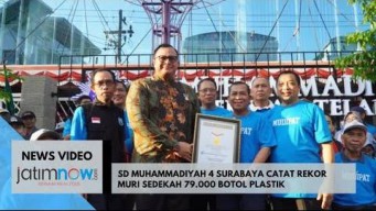 Video: SD Muhammadiyah 4 Surabaya Catat Rekor Muri Sedekah 79.000 Botol Plastik