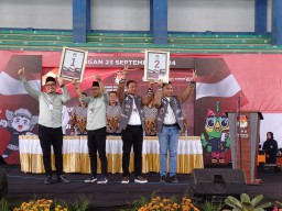 Undian Nomor Paslon Pilkada Lamongan, Ghofur - Firosya 1 dan Yes - Dirham 2