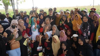 Mas Dhito Awali Kampanye Pilbup Kediri dari Purwoasri, Gerbang Utara Bumi Panjalu