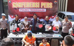 Bobol Rumah Anggota Polres Trenggalek, 2 Maling asal Kudus Didor