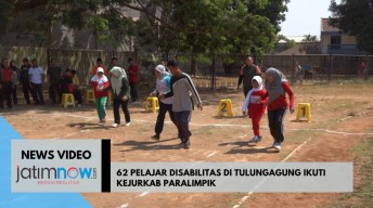 Video: 62 Pelajar Disabilitas di Tulungagung Ikuti Kejurkab Paralimpik