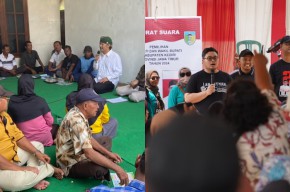 Deny Sambangi Semen dan Mojo, Mas Dhito Bertemu Warga Kandangan