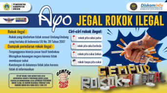 Satpol PP dan Bea Cukai Gresik Sosialisasikan Rokok Ilegal pada Pekerja Seni