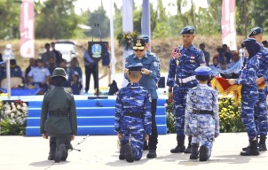 Pesan Pj Gubernur Jatim saat Pembaretan 1.150 Siswa Taruna Jatim di Madiun