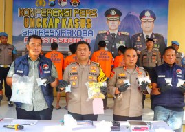 4 Pengedar Narkoba Jaringan Internasional Digulung di Sidoarjo, Sasar Waru-Candi
