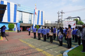 Tanamkan Nilai Kepahlawanan, Insan Pengayoman BHP Surabaya Upacara Bendera