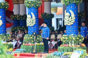 Pesan Pj Gubernur Adhy Karyono saat Pimpin Upacara HUT Korpri ke-53