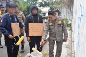 2 Pelaku Vandalisme di Surabaya Ditangkap, Sanksine Isin-isini