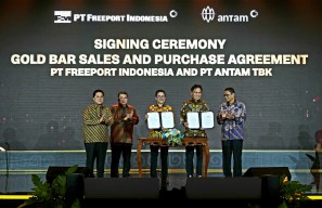 Freeport Indonesia dan Antam Teken Perjanjian Jual Beli 30 Ton Emas