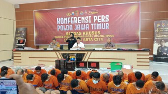 Polda Jatim Bongkar 28 Kasus Perdagangan Orang, 41 Tersangka Diamankan