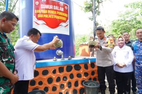 Pemkab dan Polres Ponorogo Bangun 4 Sumur, Warga Terbebas dari Kekeringan