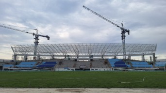 Intip Progres Pembangunan Stadion Surajaya Lamongan
