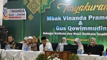 Tokoh hingga Pejabat di Kota Kediri Hadiri Tasyakuran Mbak Vinanda-Gus Qowim