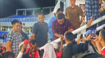 Wapres Saksikan Langsung: Indonesia Kalah 0-2 Lawan Suriah di GOR Delta Sidoarjo