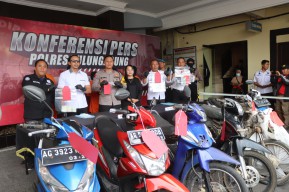 5 Tersangka Curanmor di Tulungagung Dibekuk Polisi