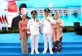 Bupati Yani dan Wabup Alif Dilantik, Siap Wujudkan Gresik Baru Lebih Maju