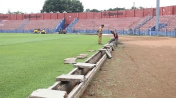 Pemkot dan Persik Kediri Perbaiki Stadion Brawijaya, Fokus Drainase dan Rumput