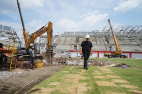 Mas Dhito Tegaskan Kembali Lanjutkan Pembangunan Stadion GDJ Kediri