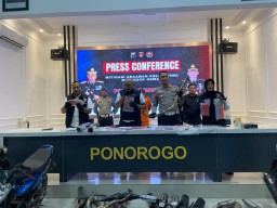 24 Pelaku Balap Liar Diamankan Polres Ponorogo, 19 Pemotor Masih Pelajar