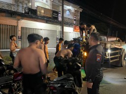 Tim Kalamunyeng Bubarkan Balap Liar di Gresik, Amankan 54 Pemuda dan 33 Motor