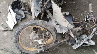 Pajero Seruduk Motor dan Mobil Box di Bangkalan