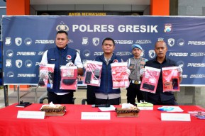 Polres Gresik Gagalkan Peredaran 160 Paket Sabu