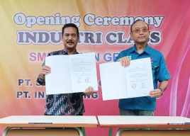 SMK Semen Gresik dan PT Indospring Komitmen Launching Kelas Industri