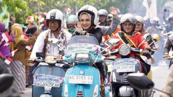 Vinanda Ajak Ladies Scooter Kediri Riding Bareng Rayakan Hari Kartini