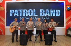 Kenalan dengan Patrol Band, Grup Musik Polres Kediri Kota Pembawa Pesan Kamtibmas