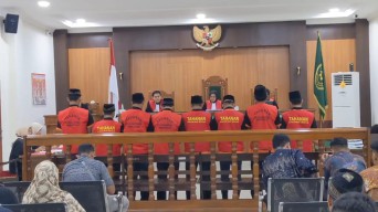 10 Pesilat Perusak Polsek Watulimo Trenggalek Divonis 6,5 Bulan Penjara