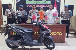 Polsek Kediri Kota Tangkap Maling Motor di Kos-kosan Dandangan