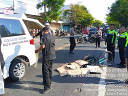 Pesepeda di Tulungagung Tewas Diduga Tersenggol Truk