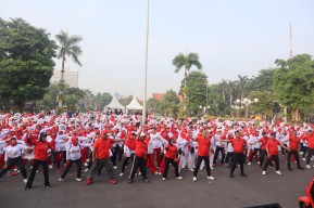 Kolaborasi dengan Pemkot Surabaya, Bank Jatim Sukses Gelar Senam Lansia