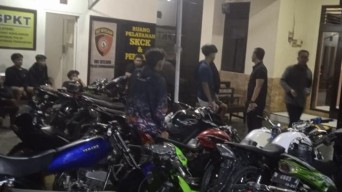 Polisi Amankan 14 Motor Diduga Terlibat Balap Liar di Kedungkandang Malang