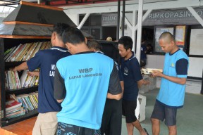 Fasilitas Becak Baca Lapas Lamongan Jadi Sarana Praktis Tingkatkan Literasi Napi