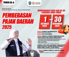 Hari Jadi Jatim ke-80, Program Pembebasan Pajak Kembali Dibuka