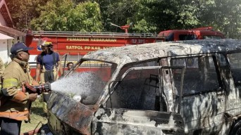 Mobil di Kediri Terbakar Saat Diperbaiki, Diduga Korsleting Listrik