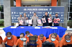 16 Kasus Narkoba Diungkap Polres Gresik, 20 Tersangka Ditangkap