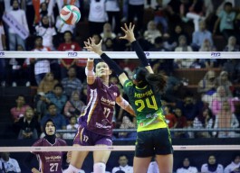 Bank Jatim Bangkit, Menang Telak 3-0 dari Rajawali O2C di Final Four Livoli Divisi Utama