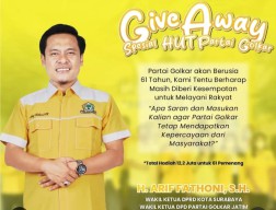 Cara Unik Legislator Surabaya Peringati HUT ke-61 Golkar