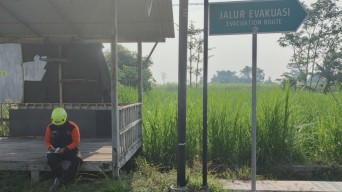 Tingkatkan Kesiapsiagaan Bencana, BPBD Kota Kediri Pasang 238 Rambu