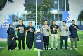 Hadiri Opening Akbar Arena Mini Soccer, Kapolres Gresik Dukung Kegiatan Positif