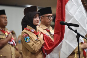 Mbak Vinanda Dilantik sebagai Kamabicab Pramuka Kota Kediri
