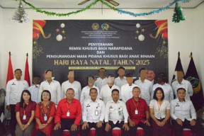 10 Warga Binaan Lapas Lamongan Terima Remisi Khusus Natal