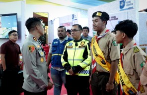 Kapolres Gresik Pantau Pos Pelayanan Gress Mall, Pastikan Keamanan Nataru